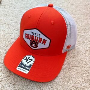 NWT 47 Brand Auburn Tigers Orange Adjustable Trucker Hat